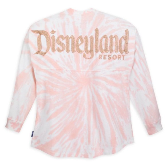 NEW Disney Spirit Jersey Disneyland Resort Tie-Dye Briar Rose Gold Glitter Sz L - Picture 2 of 10